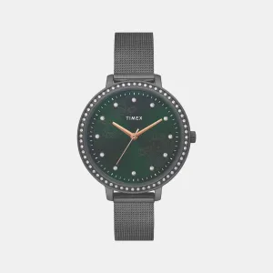 Women Green Analog Stainless Steel Watch TWEL14704