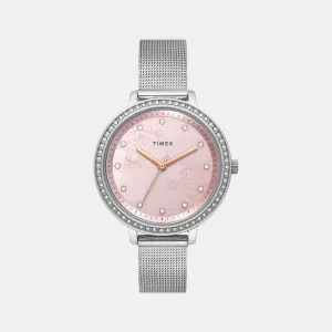Women Pink Analog Stainless Steel Watch TWEL14700