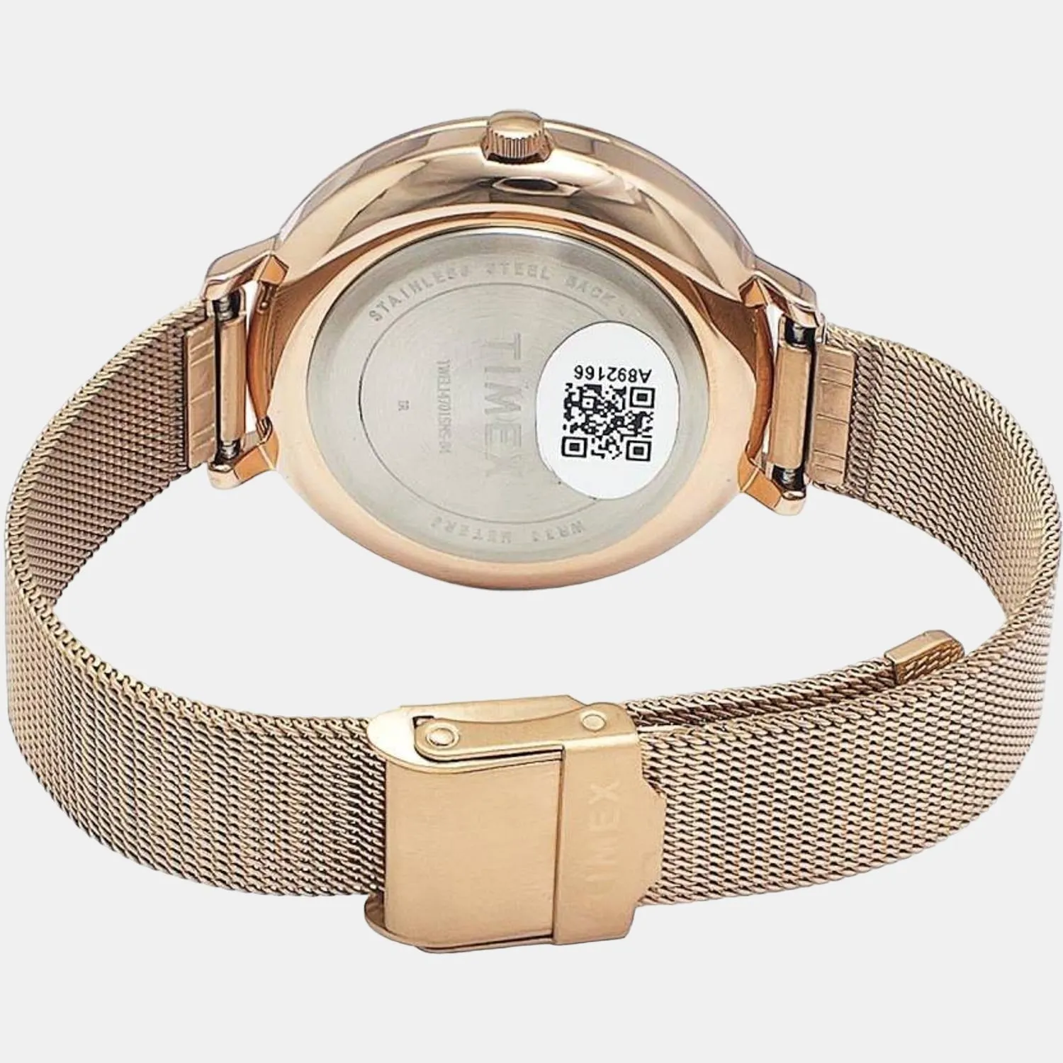 Women's Rose Gold Analog Stainless Steel Watch TWEL14701