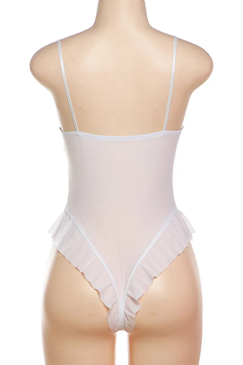 XK0323 Mesh Camisole Bodysuit