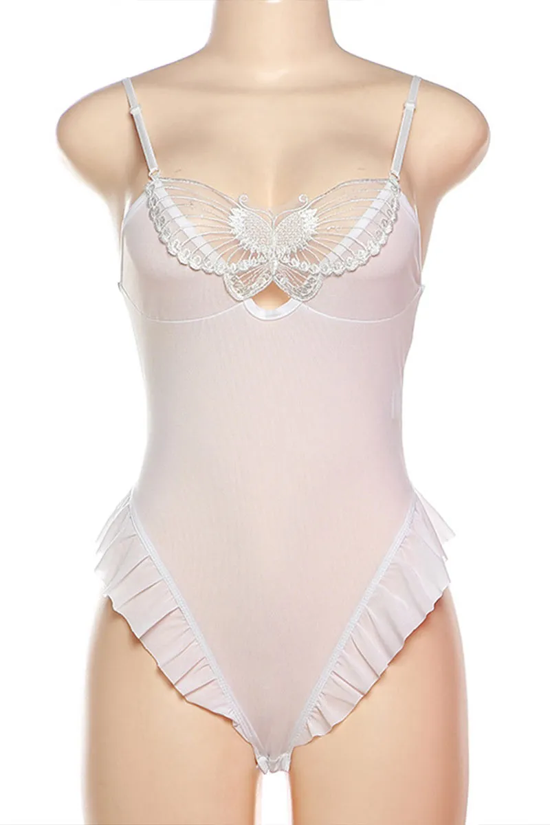XK0323 Mesh Camisole Bodysuit