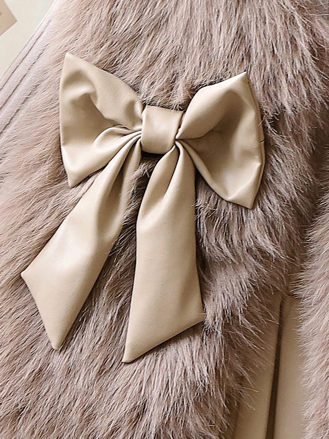 Young Girl 3pcs Fashionable Wool Vest Coat, Long Sleeve Knit Top And Half-Body Leather Skirt Set, Spring & Autumn FD