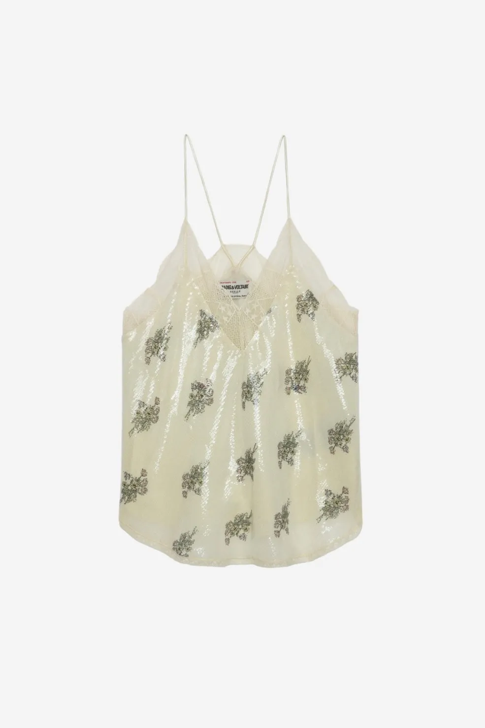 Zadig & Voltaire Christy Silk Camisole - Mastic